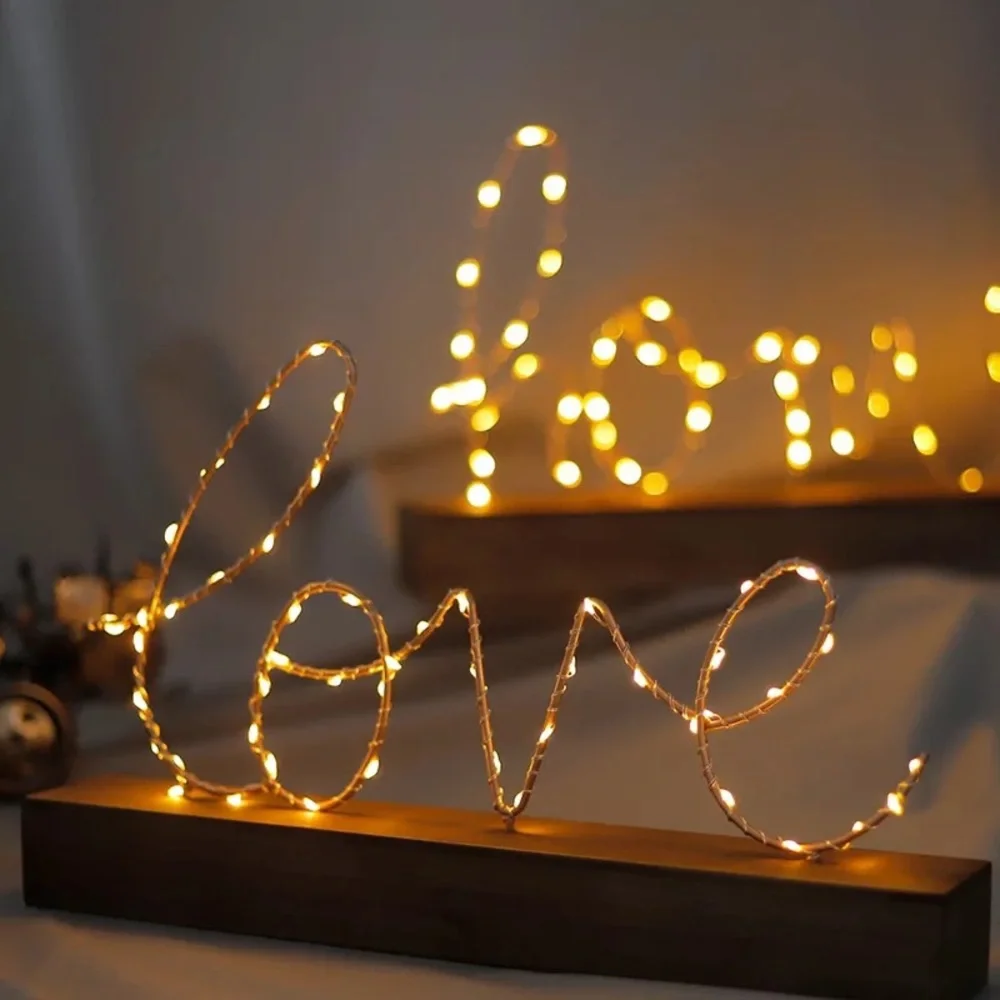 Love Led Light Night Stand Decor Wedding Table Decor